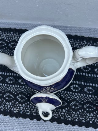 Cafetera y lechera La Cartuja de Sevilla antigua