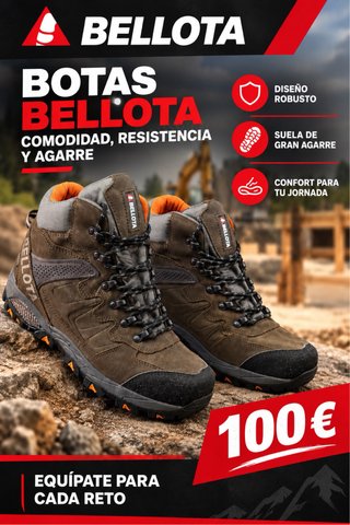 Botas Bellota Marrones y Naranjas