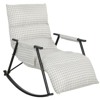 Silla Mecedora con Reposapiés Ajustable