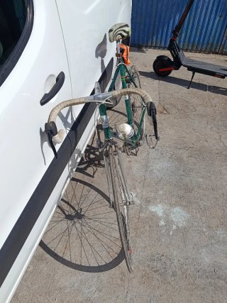 Bicicleta carretera Orbea clásica verde