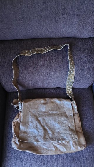 Bolso Zara de Piel Marrón
