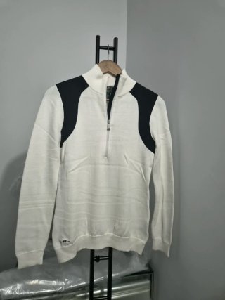 Jersey Ralph Lauren Cremallera Blanco/Negro S