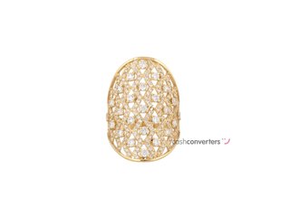 anillo oro 18k con piedra con circonita
