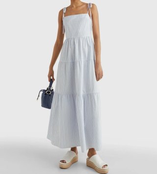 Vestido largo Tommy Hilfiger rayas