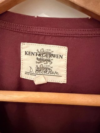 Camiseta Kent & Curwen x Beckham burdeos talla L