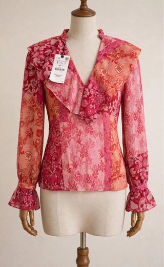 Blusa boho gasa semitransparente