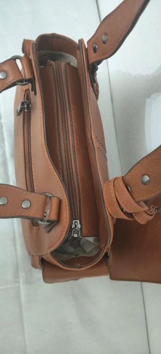 Bolso de hombro y cartera marrón nuevo