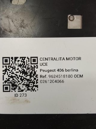 Centralita motor peugeot 0261204066 406 2.0 mt 273