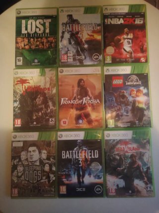 Lote de 9 Juegos Xbox 360