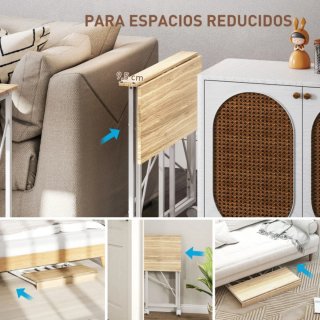 Scrivania pieghevole con ruote