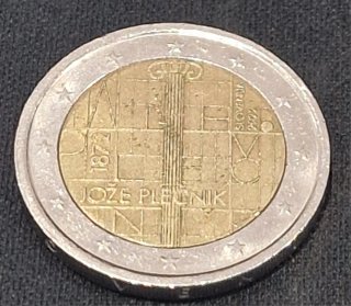 Moneda 2 Euros Conmemorativa Jože Plečnik
