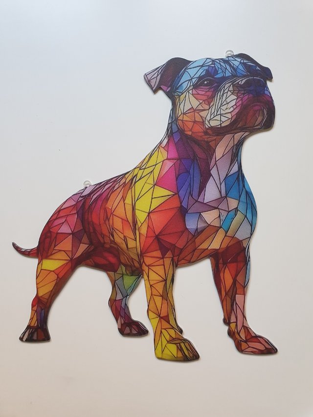 Decoración de Pared Perro Estilo Geométrico