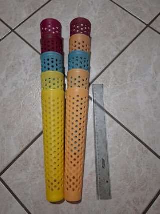 10 coni in plastica per roccatura