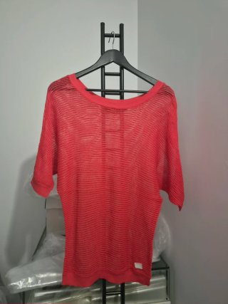 Jersey de punto fino rojo