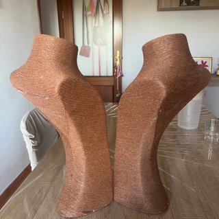 Busto Joyería 21x20x48 cm chocolate