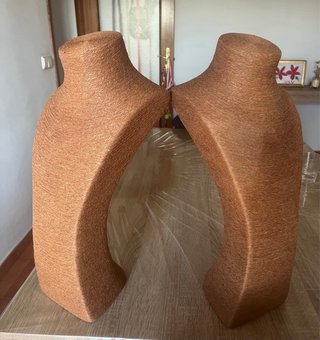 Busto Joyería 21x20x48 cm chocolate