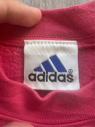 Adidas Sudadera Vintage Roja Negra Blanca 90s