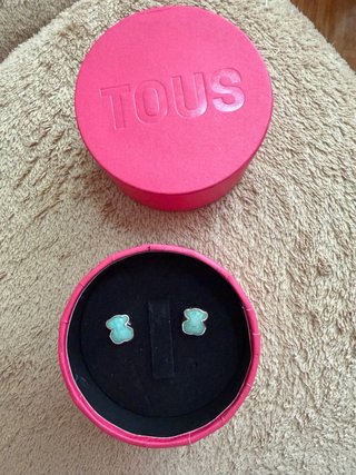 Pendientes Oso Tous Verdes y Plateados