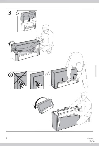 Divano KIVIK IKEA Grigio, 2 posti