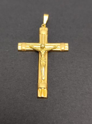Colgante Cruz Cristo Oro 18k