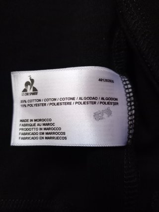 Chaqueta chándal Le Coq Sportif negro talla L