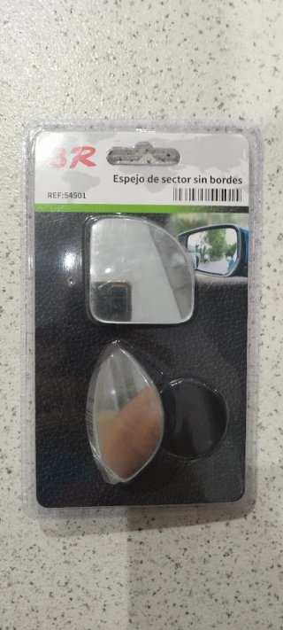 Espejo auxiliar retrovisor sin bordes