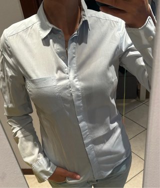 Camicia H&M azzurra manica lunga