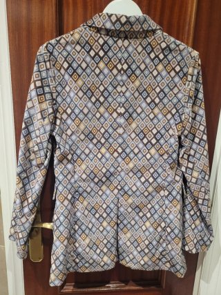 Blazer  terciopelo Circolo 1901 estampado rombos.