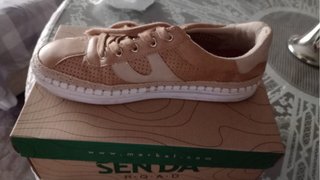 Zapatillas Senda Road Beige