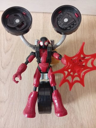 Figura Spiderman con Moto Transformer