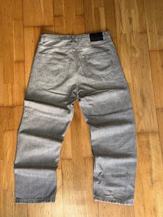 Pantalones Vaquero Pull&Bear Gris Baggy