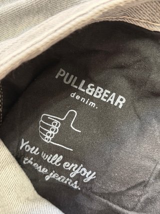 Pantalones Vaquero Pull&Bear Gris Baggy