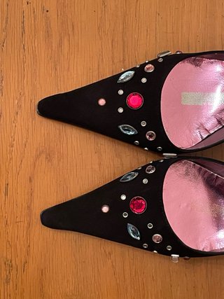 GLORIA ORTIZ -Zapatos tacón pedrería 37