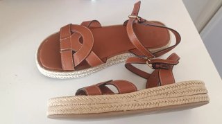 Sandalias Marrones Zara Talla 35
