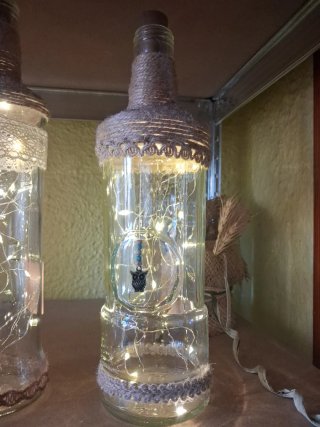 Set de 2 Botellas con Luces LED