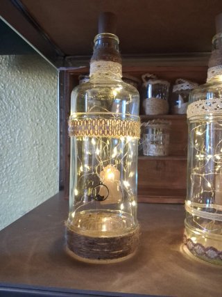 Set de 2 Botellas con Luces LED