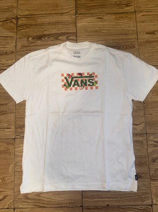 Camiseta Vans Blanca Estampada