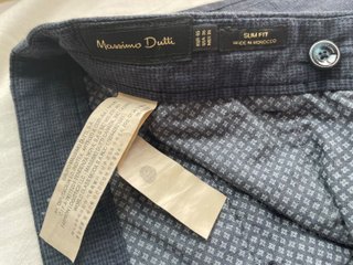 Pantalón Massimo Dutti Azul Marino Talla 46