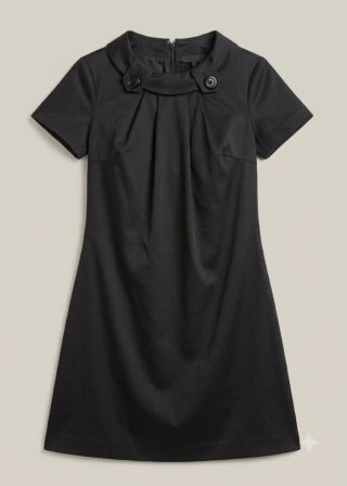 Vestido negro corto
