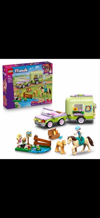 LEGO Friends 42695 Remolque para Caballo y Potro