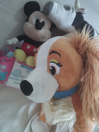 Lote Peluches Dama y el vagabundo Mickey Vaca Lola