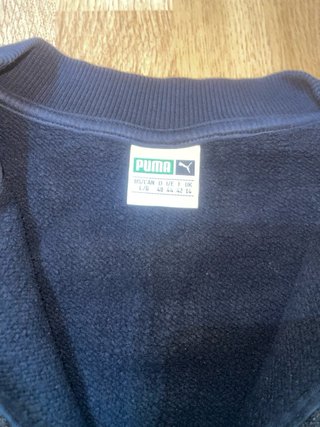 Sudadera Crop Puma Leopardo (Negra - Talla L)