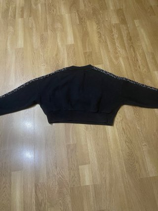 Sudadera Crop Puma Leopardo (Negra - Talla L)