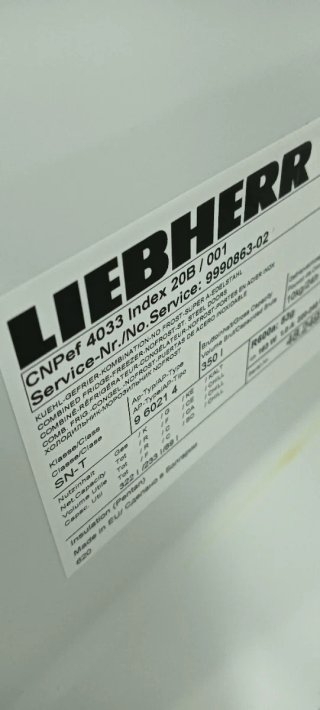 Nevera Liebherr Acero Inoxidable 200X60X63cm