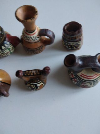Mini Vasijas Estilo Inca