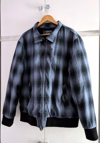 Cazadora bomber Dockers cuadros grises XL