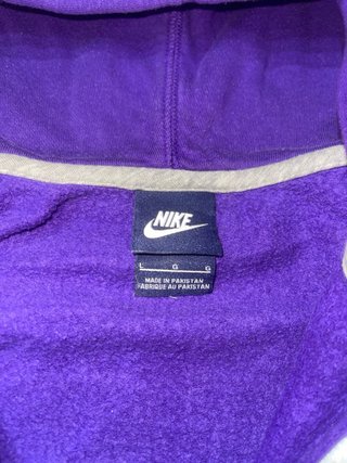 Sudadera Nike Media Cremallera Morada Talla L