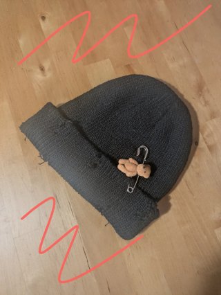 Gorro Beanie Negro Estilo Grunge