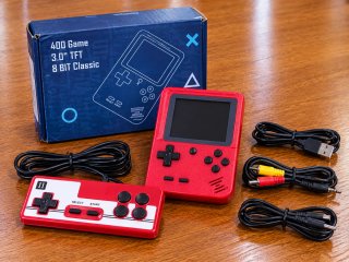 Consola Retro 400 Juegos 8 Bit Classic Roja