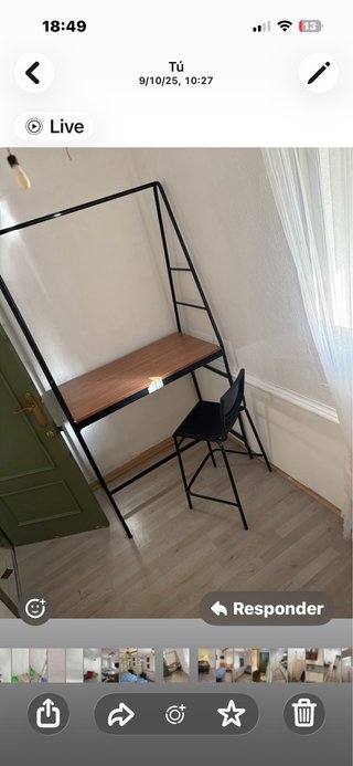 Mesa Alta IKEA con Estructura Metálica